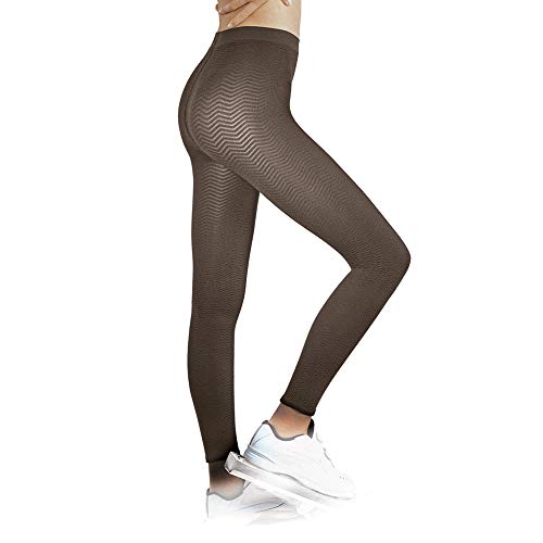 Solidea Leggings Donna Wendy Maxi | Leggings Compressione Graduata, Donna Calze Compressione Graduata, Leggings Anticellulite (Nero, 46)