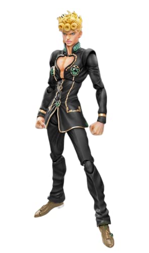 Medicos Jojo'S Bizarre Adventure Parte 5: Chozo Kado Giorno Giovanna (Nero Ver.) Super Action Statua Figura, Multicolore, 6" (764746)