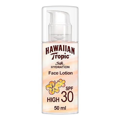 Hawaiian Tropic Silk Hydration Sun Protection Air Soft Face, Lozione Solare Viso, Spf30 - 50 Ml