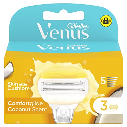 Gillette Venus Comfortglide Lamette Ricambio Per Rasoio Donna Cocco Plus Olaz, Lamette (Da 5 Lame), Per Una Rasatura Liscia E Profonda, Skin Cushion C