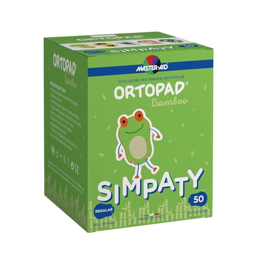 Master Aid Ortopad Simpaty Regular - Cerotti Colorati Oculari Per Bambini - Cerotto Occlusore Occhio Bambini Per Il Trattamento Di Occhio Pigro E Stra