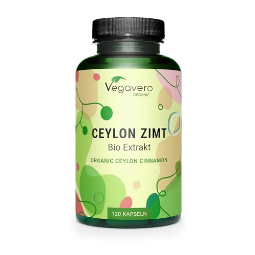 Cannella Ceylon Bio Vegavero® | 2500 Mg (5:1) | 4 Mesi Di Fornitura | Cinnamon (Zimt) Dal Madagascar | Con 0,7% Di Tannini | Vegan