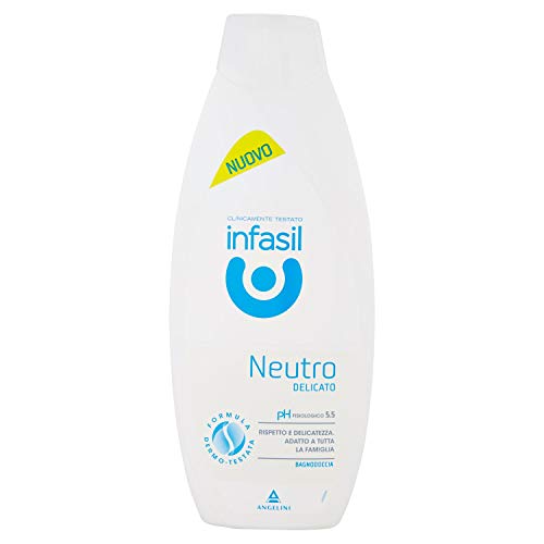Infasil Bagnodoccia Neutro Delicato Per Tutta La Famiglia, Clinicamente Testato E Delicato Sulla Pelle, 500 Ml