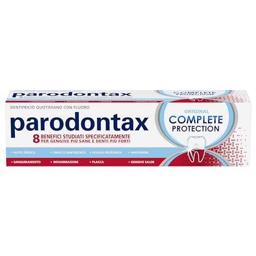 Parodontax Complete Protection Original, Dentifricio Quotidiano Con Fluoro Per Gengive Più Sane E Denti Più Forti, 75 Ml