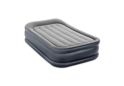 Intex 64132Nd - Materasso Dura-Beam Pillow Rest Deluxe Singolo, Bicolore, Con Pompa Elettrica Incorporata, 99X191X42 Cm