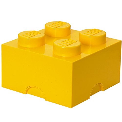 Lego Brick Lunch Box Giallo, 12.5X25X18 Cm