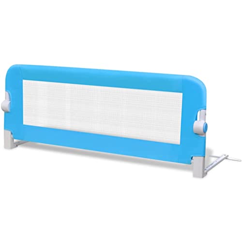 Vidaxl Barriera Di Sicurezza Protezione Bambino 102X42 Cm Blu Sponda Letto