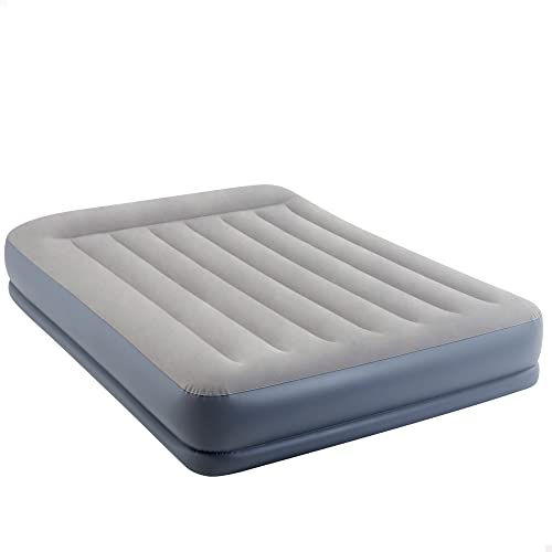 Intex Materasso Dura-Beam Standard Gonfiabile, Con Cuscini Integrati, 203X152X30 Cm