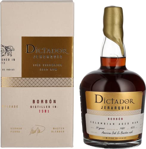 Dictador Jerarquía 39 Years Old Borbón Rum 1981 43% Vol. 0,7L In Giftbox
