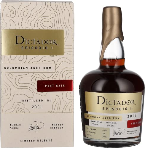 Dictador Episodio I 20 Years Old Port Cask Rum 2001 44% Vol. 0,7L In Giftbox
