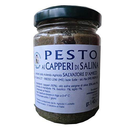 Pesto Di Capperi Bio All' Olio D'Oliva Gr. 140 - Cartone Da 6 Pezzi