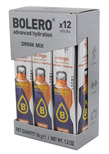 Bolero Drink 12 Stick Da 3 Gr Preparato Istantaneo Per Bevande Zero Carbo Sport Orange