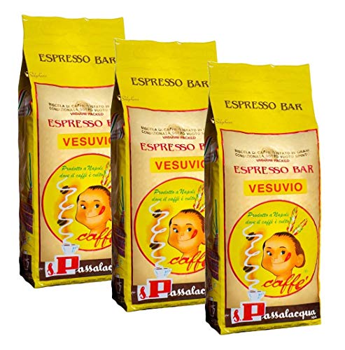 Caffè Passalacqua Grani Vesuvio Kg 3 - Offerta 3 Pezzi
