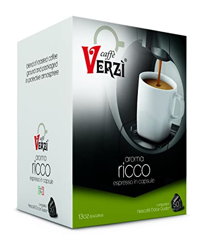 Caffè Verzì | 50 Capsule Compatibili Nescafè Dolce Gusto| Aroma Ricco