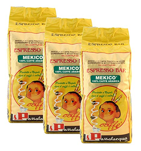 Caffè Passalacqua Grani Mekico Kg 3 | Caffè Mexico - Offerta 3 Pezzi