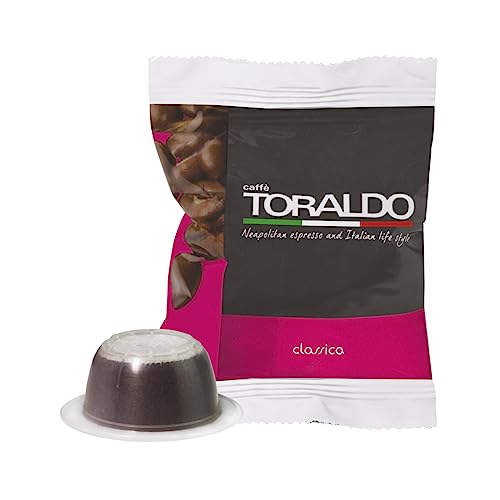 Caffè Toraldo | Compatibile Bialetti* | Caffè Selezionato, Tostato E Torrefatto In Italia | Eccellenza Del Caffè Napoletano (100 Capsule, Miscela Clas