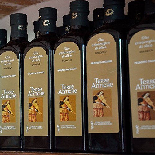 Olio Extra Vergine D'Oliva Biologico 75 Cl - Terre Antiche - Cartone 6 Pezzi