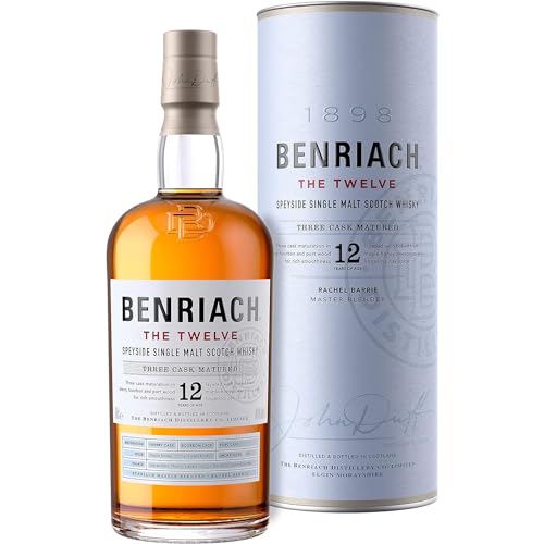Benriach The Twelve 70Cl - Single Malt Scotch Whisky Scozzese, Maturato 12 Anni, Astucciato, 43% Vol.