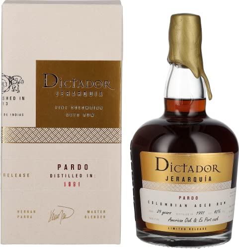 Dictador Jerarquía 29 Years Old Pardo Rum 1991 40% Vol. 0,7L In Giftbox