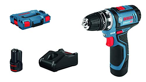 Bosch Professional Gsr 12V-15 Fc Flexiclick System 12V System Trapano-Avvitatore A Batteria, Include 2 Batterie Da 2.0 Ah, Caricabatteria Rapido Gal 1