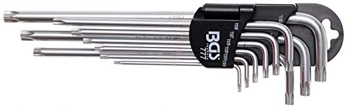 Juego De Llaves Acodadas | Extra Largas | T-Star (Para Torx Plus) Ts10 - Ts50 | 9 Piezas