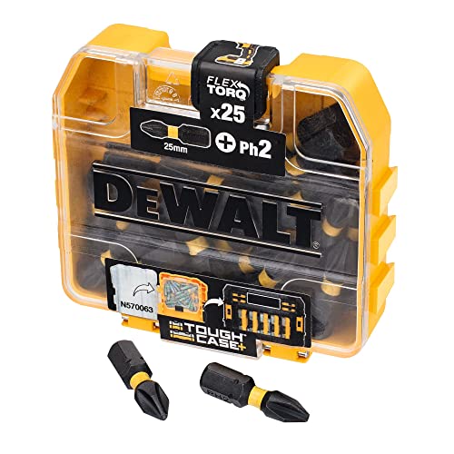 Dewalt Dt70555T-Qz, Set Di Punte Ph2 Da 25 Mm, Confezione Da 25 Pezzi