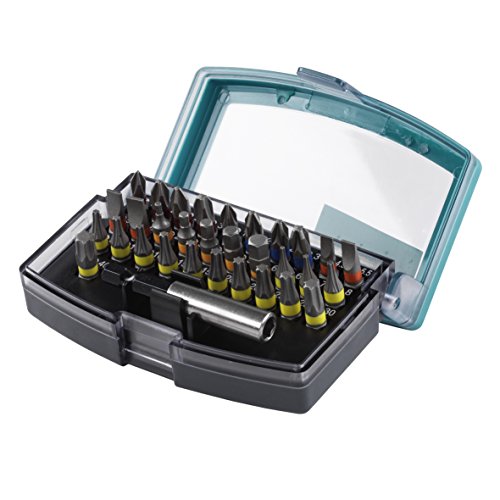 Wolfcraft Bit-Box, Taglio / Croce (Ph/Pz) / Torx® (T) / Esagono Cavo, 32 Pezzi I 2975000 I Bit-Box, Taglio / Croce (Ph/Pz) / Torx® (T) / Esagono Cavo,