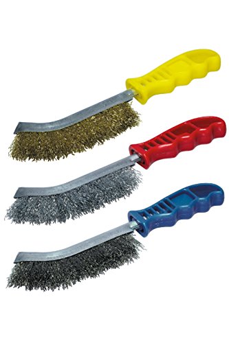 Wolfcraft Set Di Spazzole Metalliche Manuali In 3 Pezzi, 2138000