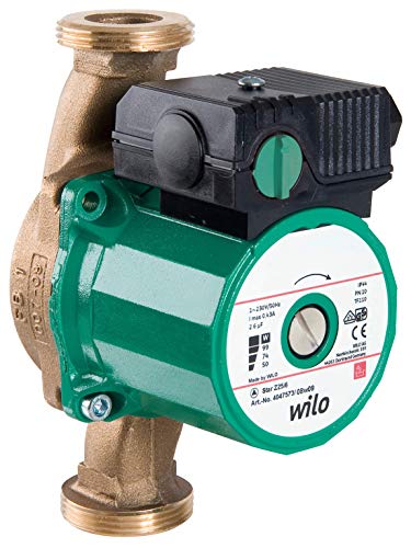 Wilo - Star-Z 25/6-3, Pompa Di Circolazione Dell'Acqua Potabile, Corridore Umido, Lunghezza 180 Mm, G1 1/2