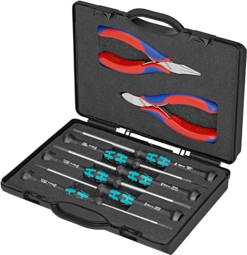 Knipex Astuccio Con Pinze Per Elettronica Con Utensili Per Impiego Su Componenti Elettronici 00 20 18