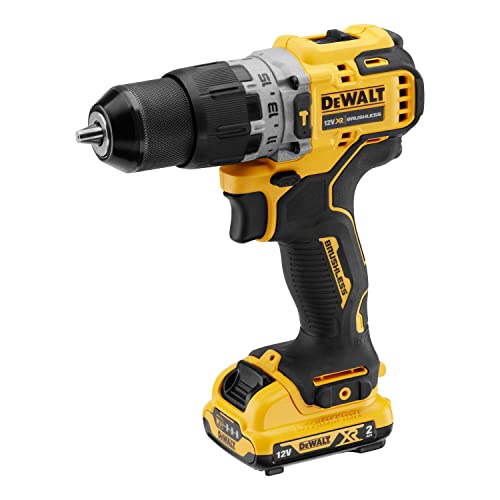 Dewalt Trapano Avvitatore Compatto 2 Velocità Con Percussione, Dcd706D2-Qw
