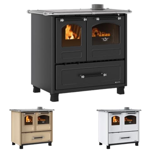 Nordica Family 4,5 Dx Rivestimento Esterno In Acciaio Porcellanato. Porta Fuoco Panoramica Con Doppio Vetro. Forno Smaltato Da 41 Litri Con Porta A Do