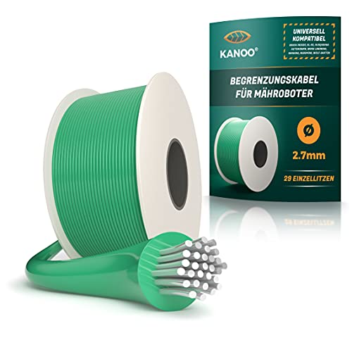Kanoo® - Cavo Perimetrale Per Robot Tosaerba, Universale, Cavo Perimetrale In Rame, Cavo Per Robot Tosaerba Husqvarna, Gardena, Bosch, Stihl, Ecc., Ø2