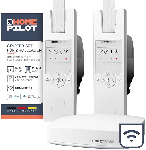 Homepilot - Set Iniziale 2 Tapparelle Smart | Installazione Facile, Efficienza Energetica E Comfort | Incluso: 1X Gateway Premium, 2X Avvolgitori Cing