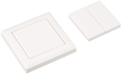 Eltako Ft55-Ws Pulsante Wireless Bianco, A Batteria E Senza Fili, Con Interruttore A Bilanciere E Do 0