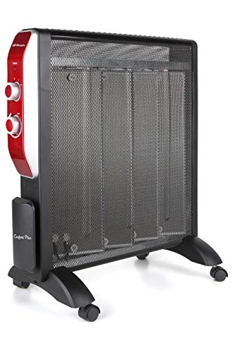 Orbegozo – Radiatore Di Mica Di Rapida Convezione E Diffusione Del Calore 1000 W E 2000 W Rosso