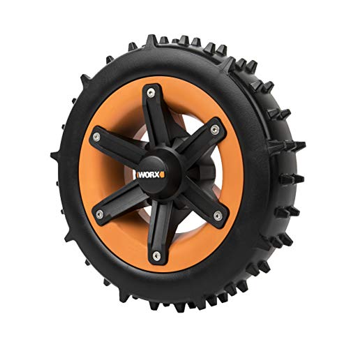 Worx Wa0952 - Ruote Landroid Super-Grip – Per Una Maggiore Capacità Di Salita, Professionale Su Terreni Difficili, Adatte Alla Pendenza Fino A 24° E 4