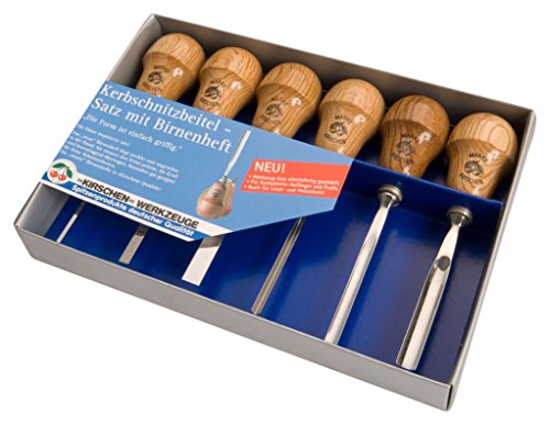 Kirschen 5696000 - Set Di Ceselli Da Scultore Con Manico A Fora Mi Pera