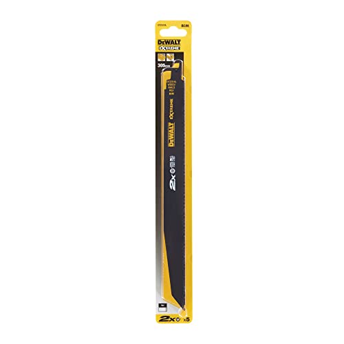 Dewalt Dt2314L-Qz Lame Per Sega Universale Bi-Metal 2X Extreme N.5 Lame 2X Extreme 305 X 4,2 Mm Per Tagli Veloci E Grezzi Su Legno Duro E Morbido E Le