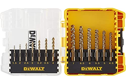 Dewalt, Tough Case Pequeña Con 13 Brocas Para Metal Hss, G Extreme 2 1,5A 7Mm