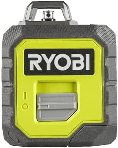 Ryobi Rb360Gll-K,Livella 360° Laser Verde Con 4 Batterie Incluse, Batteria 18V One+ Non Inclusa,Per Lavori Di Precisione,Proiezione Linee:1X Verticale