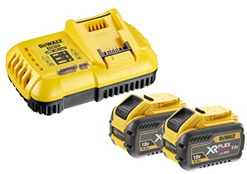 Dewalt, Dcb118X2-Qw Set Di 2 Batterie 54 V/162 Wh, 0 W, 54 V, Nero/Giallo, Size, Nero/Giallo.