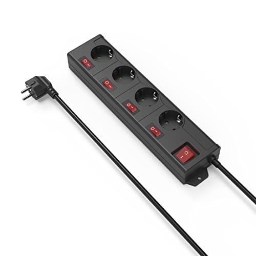 Hama 137257 - Prolunghe E Multiple Interno 1,4 M 4 Presa(E) Ac, Nero