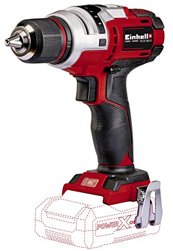 Einhell Te-Cd 18 Li E-Solo Trapano Avvitatore A Batteria Power X-Change (18V, Frizione Elettronica, 2 Velocità, Vel. 1 Giri Min. 0-400, Vel. 2 Giri Mi