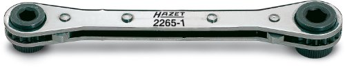 Hazet 2265-1 Cricchetto Reversibile Per Bit, Multicolore, Quadrato Interno 8 Mm 5/16''