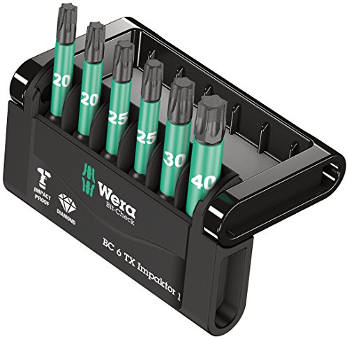 Wera, Bit-Check 6 Tx Impaktor 1, 6 Pezzi
