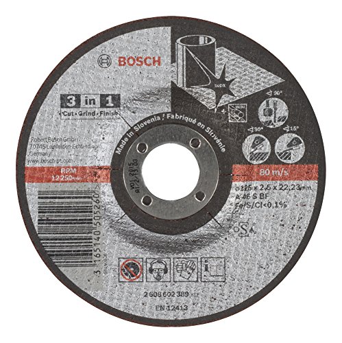 Bosch Home And Garden Disco 3En1:Cortar,Desb.,Pulir:125X2,5Mm