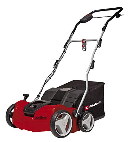 Einhell Ge-Sa 1640, Scarificatore Elettrico/Aspiratore (1600W, Ampiezza: 40 Cm, Profondità: Fino A 12Mm), 48L, Sacco Di Raccolta, Incl. Rullo Aeratore