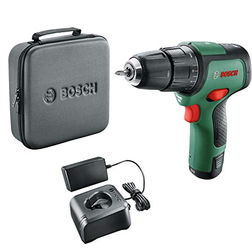 Bosch Home And Garden Trapano Con Percussione A Batteria Easyimpact 12, 1 Batteria, Sistema 12 Volt, In Borsa Custodia Morbida