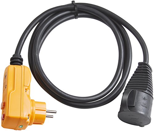 Brennenstuhl, 1160370, Adattatore Per Cavo Di Protezione Fi Ip 44, 2 M, H07Rn-F 3G1,5, Colore: Nero